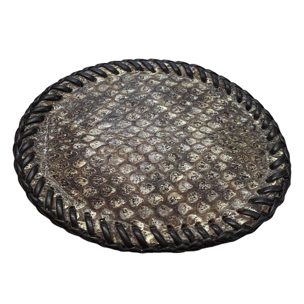 Vintage Wild Winds Leathercraft Snakeskin‎ Belt Buckle